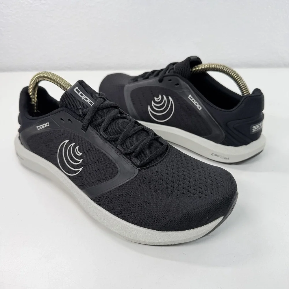Topo Athletics ST-5 Black Gray Athletic Running Sneakers Womens Size 9
